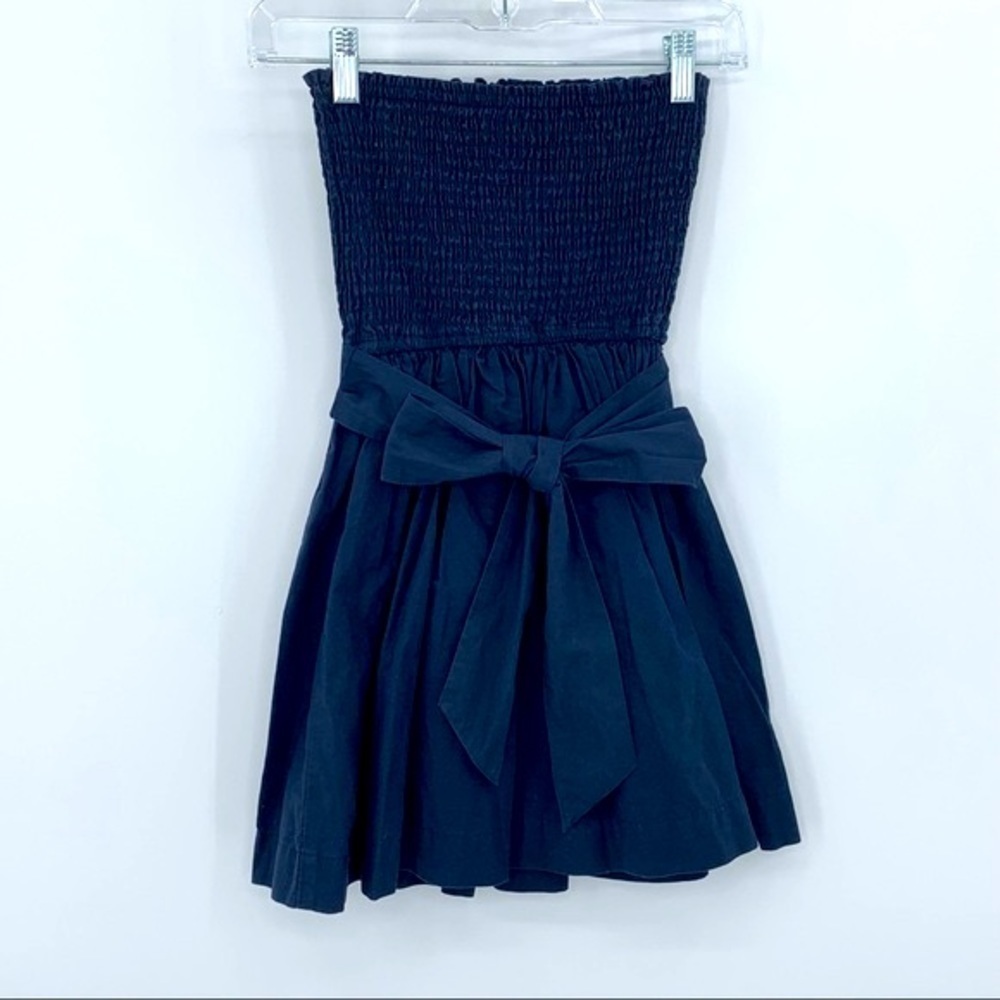 Hollister Y2K Smocked Big Bow Micro Dress